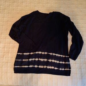 Navy blue Tie-dye sweater